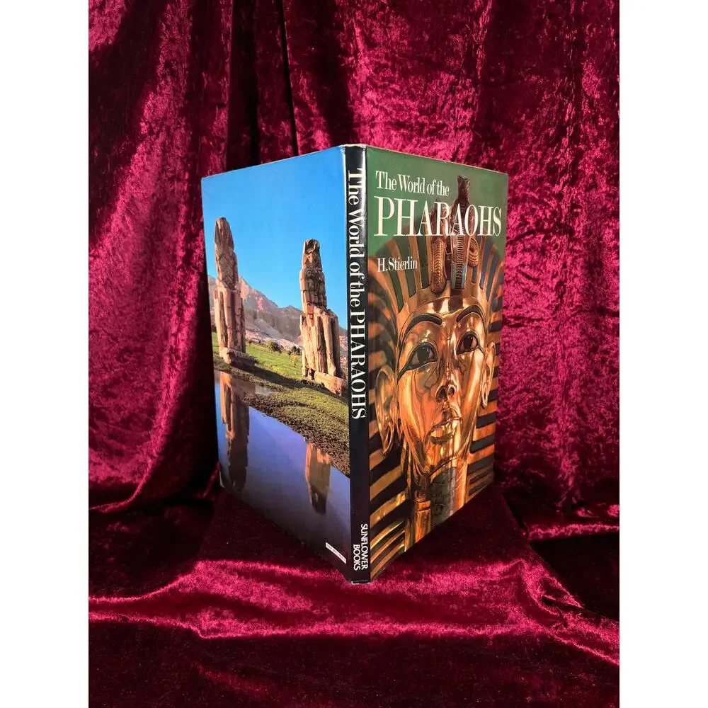 Vintage Hardcover Coffee Table Book – The World of the Pharaohs H. Stierlin 1978